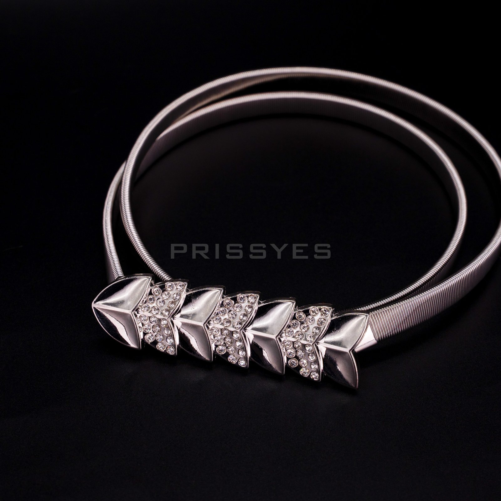 Leaf Design Stone Beaded Waist Belt