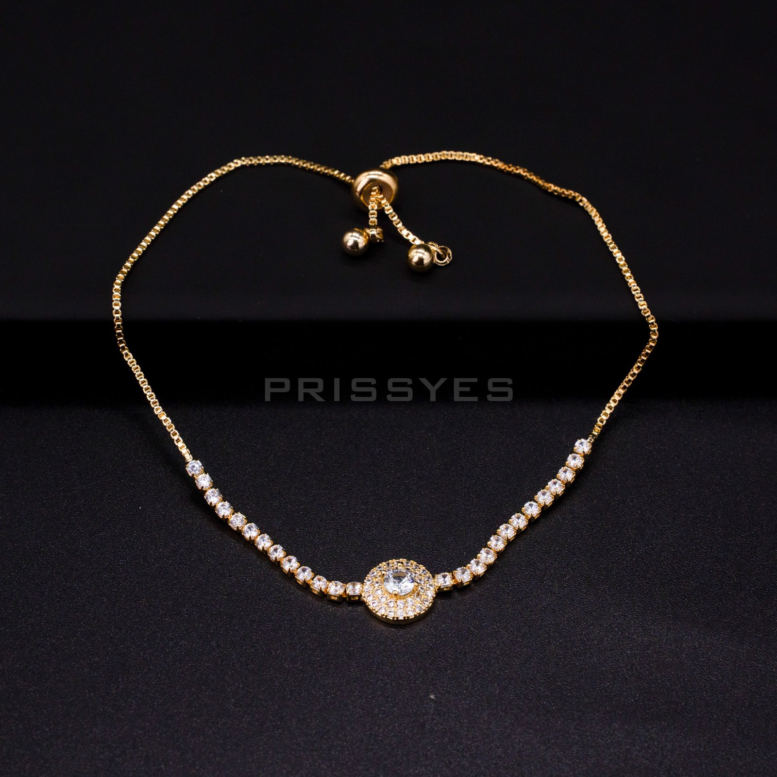 Stunning Stone Beaded Tennis  Bracelet