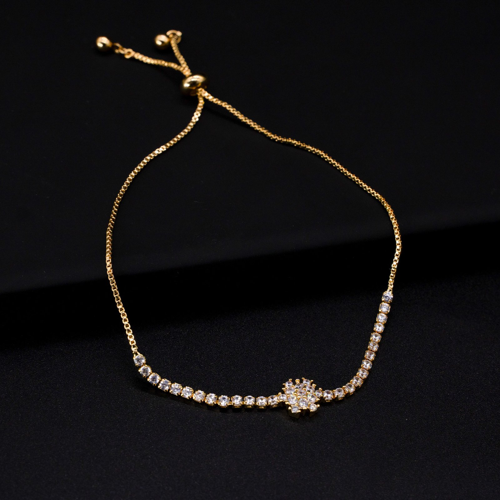 Stunning Stone Beaded Tennis  Bracelet